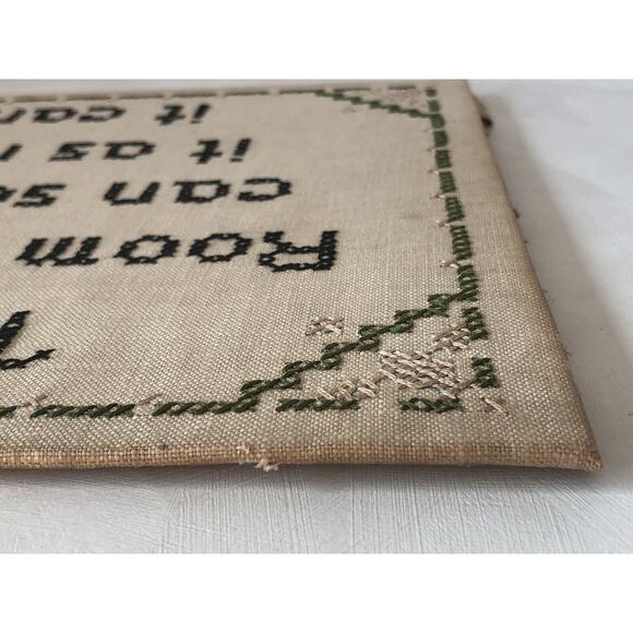 Vintage Cross Stitch Sampler Children’s Room Kids Chores Keep It Neat As Can Be - Picture 12 of 12